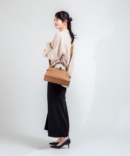 LORISTELLA（ロリステッラ）の「【LORISTELLA/ロリステッラ】2WAY レザーハンドバッグ  イタリア製　MATILDA（ショルダーバッグ・レディース・ブラウン/ブラック・FREE）」の7枚目の写真