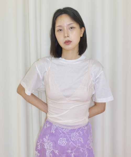 NUUANU（ヌアヌ）の「Lumi Tee_White（Tシャツ/カットソー・レディース・その他・3/2/1）」の2枚目の写真