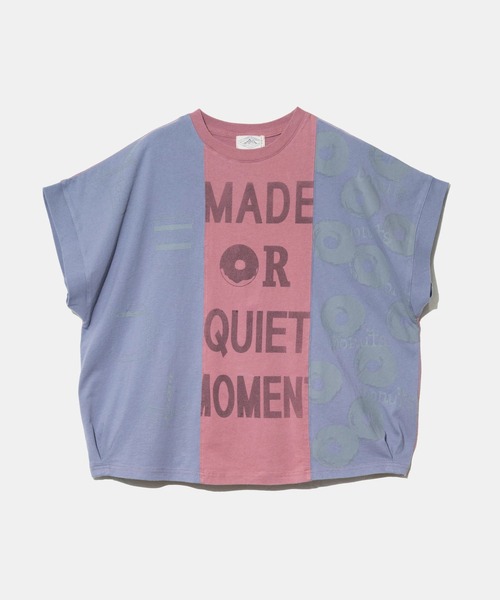 go slow caravan（ゴースローキャラバン）の「JUICY/ジューシー　切替ドーナツPT PO（Tシャツ/カットソー・レディース・ラベンダー/ブラック・FREE）」の2枚目の写真