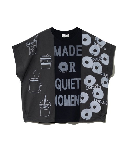 go slow caravan（ゴースローキャラバン）の「JUICY/ジューシー　切替ドーナツPT PO（Tシャツ/カットソー・レディース・ラベンダー/ブラック・FREE）」の9枚目の写真