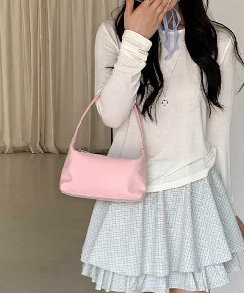 ONEP STAR（ワンピスター）の「シンプルミニショルダーバッグ（ショルダーバッグ・レディース・オフホワイト/レッド/イエロー/ピンク/ブルー/ブラック・FREE）」の18枚目の写真