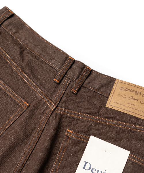 EDINBURGH CLUB(エディンバラクラブ)の「WIDE FIT DENIM PANTS (BROWN)(デニムパンツ・メンズ・ブラウン・SMALL/MEDIUM/LARGE/X-LARGE)」の6枚目の写真