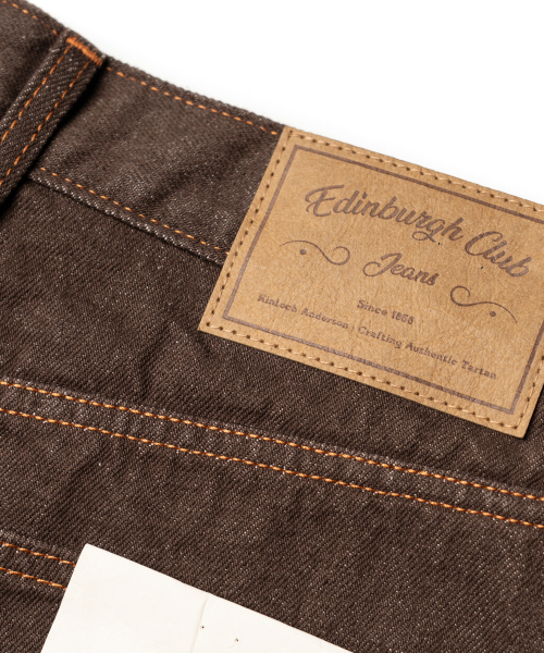 EDINBURGH CLUB(エディンバラクラブ)の「WIDE FIT DENIM PANTS (BROWN)(デニムパンツ・メンズ・ブラウン・SMALL/MEDIUM/LARGE/X-LARGE)」の7枚目の写真