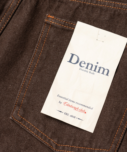 EDINBURGH CLUB(エディンバラクラブ)の「WIDE FIT DENIM PANTS (BROWN)(デニムパンツ・メンズ・ブラウン・SMALL/MEDIUM/LARGE/X-LARGE)」の8枚目の写真