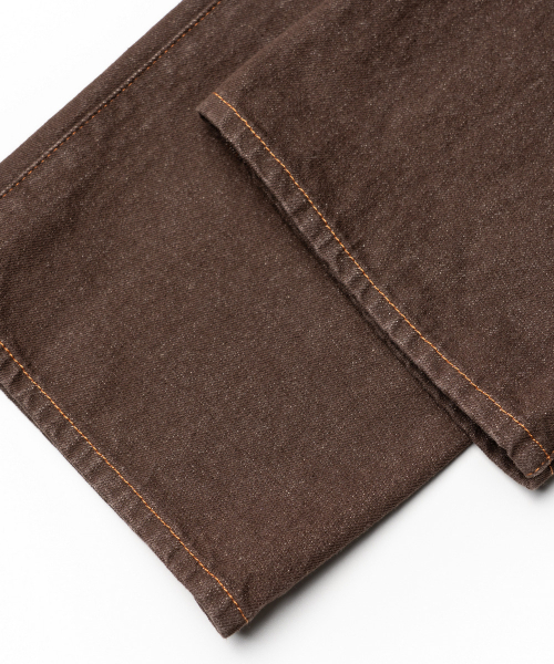 EDINBURGH CLUB(エディンバラクラブ)の「WIDE FIT DENIM PANTS (BROWN)(デニムパンツ・メンズ・ブラウン・SMALL/MEDIUM/LARGE/X-LARGE)」の9枚目の写真