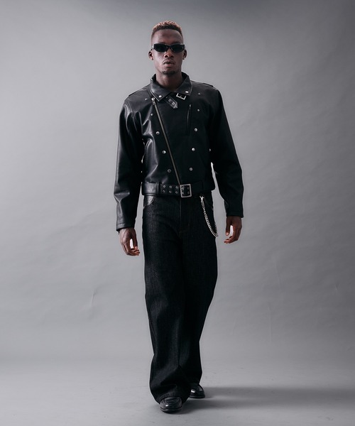 ANDER HUNK(アンダーハンク)の「Metal Button Double Riders Jacket/メタルボタンダブルライダースジャケット(ライダースジャケット・メンズ・ブラック・MEDIUM/SMALL/LARGE)」の15枚目の写真