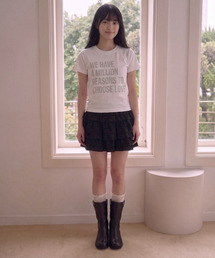 LOVE スパン半袖Tシャツ [ホワイト]