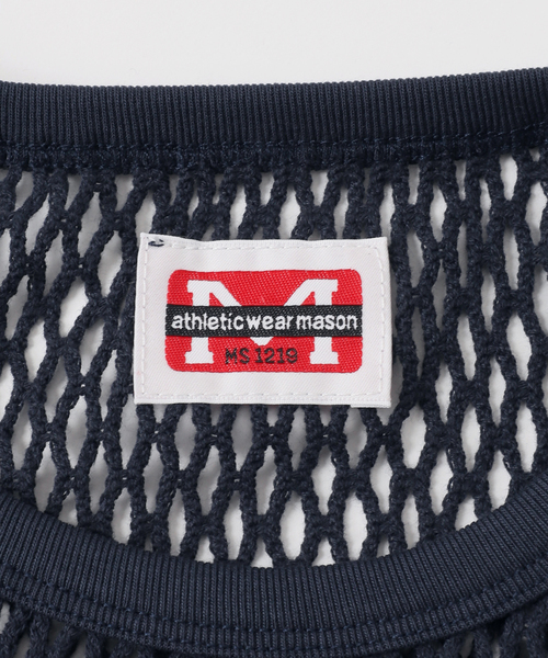 Spick & Span（スピックアンドスパン）の「《別注》athletic wear MASON メッシュフットボール*（Tシャツ/カットソー・レディース・ネイビー/アイボリー・FREE）」の9枚目の写真