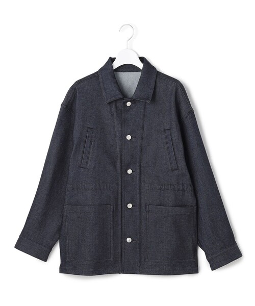23区（ニジュウサンク）の「SLOW DENIM ワークジャケット（その他アウター・レディース・ネイビー系・38）」の3枚目の写真