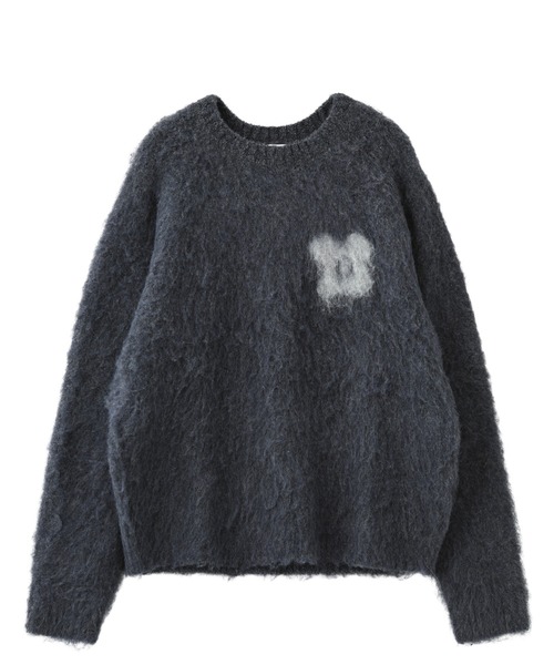 SOULLAND FRANK crewneck brushed boucle sweater 52050‑1369