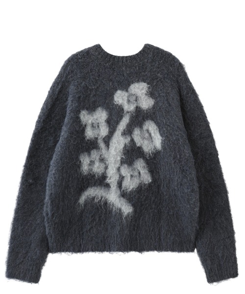 Soulland（ソウランド）の「SOULLAND FRANK crewneck brushed boucle sweater 52050-1369（ニット/セーター・メンズ・ブラック・S）」の2枚目の写真