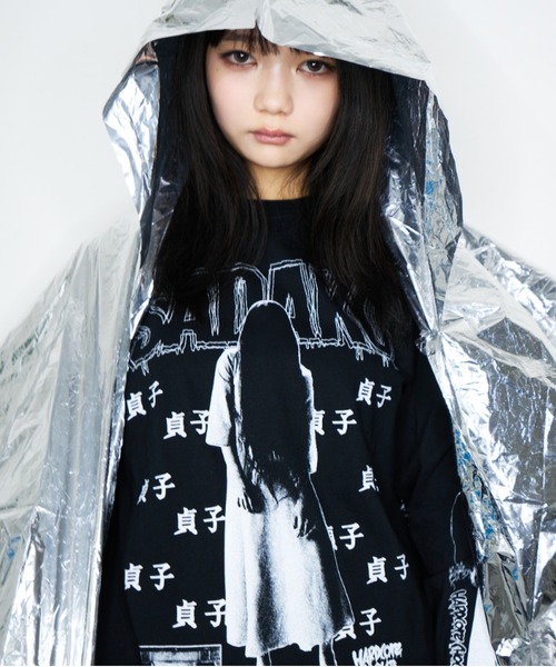 ハードコアチョコレート(ハードコアチョコレート)の「貞子/ロングスリーブTシャツ(呪いブラック)(Tシャツ/カットソー・メンズ・ブラック・X-LARGE/LARGE)」の1枚目の写真