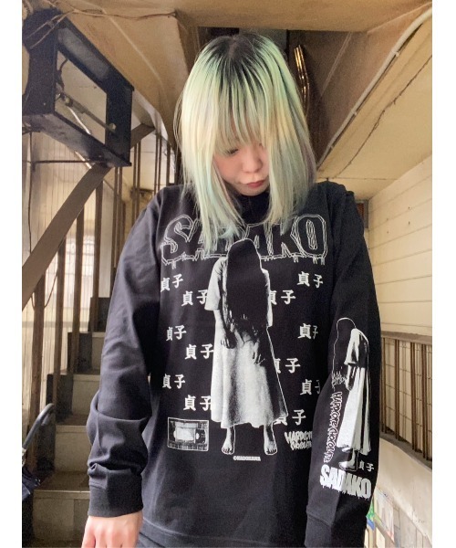 ハードコアチョコレート(ハードコアチョコレート)の「貞子/ロングスリーブTシャツ(呪いブラック)(Tシャツ/カットソー・メンズ・ブラック・X-LARGE/LARGE)」の21枚目の写真