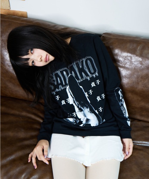 ハードコアチョコレート(ハードコアチョコレート)の「貞子/ロングスリーブTシャツ(呪いブラック)(Tシャツ/カットソー・メンズ・ブラック・X-LARGE/LARGE)」の17枚目の写真