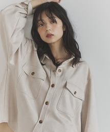 スウェードポンチCPOシャツジャケット