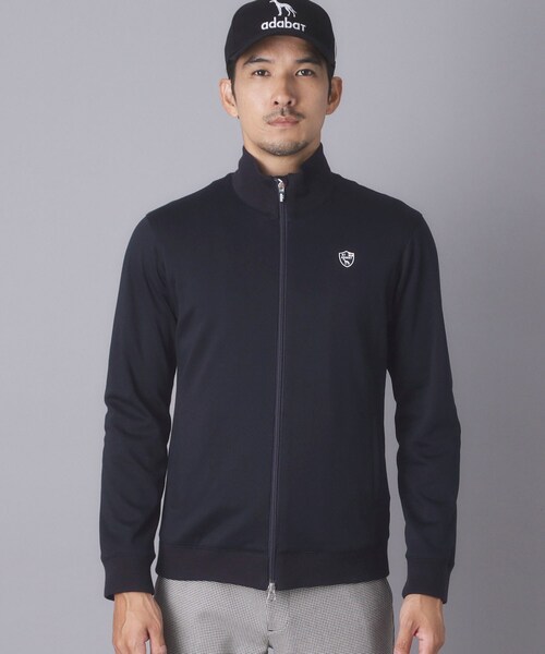 adabat(アダバット)の「【ADABAT NAVY】スムースジャージジップブルゾン(ブルゾン・メンズ・ネイビー・46/50/48)」の9枚目の写真
