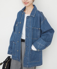 REMI RELIEF/レミレリーフ 9.5oz ネップDENIM カバーオール(USED