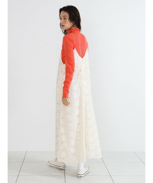 FIKA.（フィーカ）の「Brushed floral lace onepiece（ワンピース・レディース・ライトブルー/ブラック/オフホワイト・MEDIUM）」の10枚目の写真