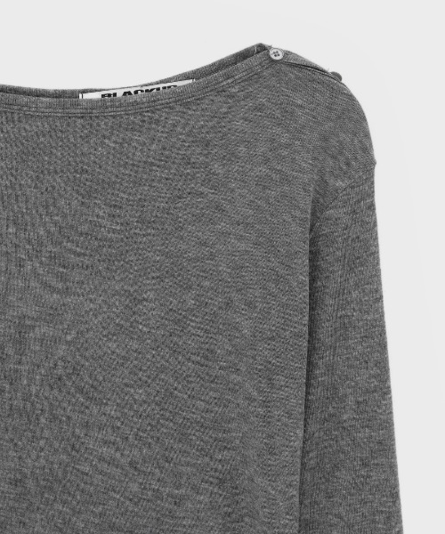 BLACKUP（ブラックアップ）の「[MADE] ケレンオフショルダーテンセル長袖Tシャツ（Tシャツ/カットソー・レディース・グレー/グレイッシュベージュ/ミント・FREE）」の5枚目の写真