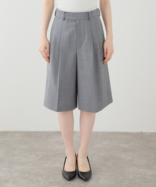 Noble(ノーブル)の「《接触冷感》TWウォッシャブルバミューダパンツ(その他パンツ・レディース・ベージュ/グレー・36/38)」の12枚目の写真