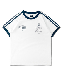 ウーマン ダブルライン グラフィック 半袖Tシャツ LQ2TF243_WHITE