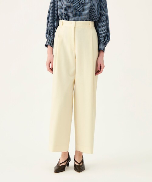 BALLSEY(ボールジィ)の「【WEB先行予約】ポロワーズギャバジン 1タックストレートパンツ(その他パンツ・レディース・ベージュ/ホワイト/ネイビー・36/34)」の5枚目の写真
