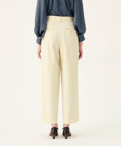 BALLSEY(ボールジィ)の「【WEB先行予約】ポロワーズギャバジン 1タックストレートパンツ(その他パンツ・レディース・ベージュ/ホワイト/ネイビー・36/34)」の7枚目の写真