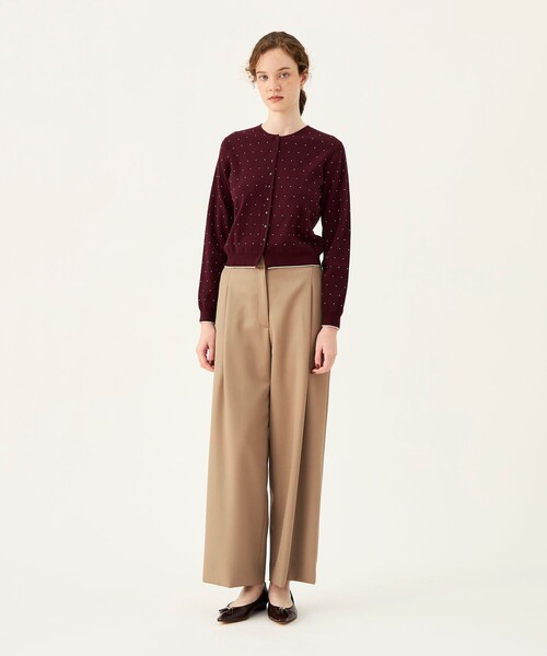 BALLSEY(ボールジィ)の「【WEB先行予約】ポロワーズギャバジン 1タックストレートパンツ(その他パンツ・レディース・ベージュ/ホワイト/ネイビー・36/34)」の13枚目の写真