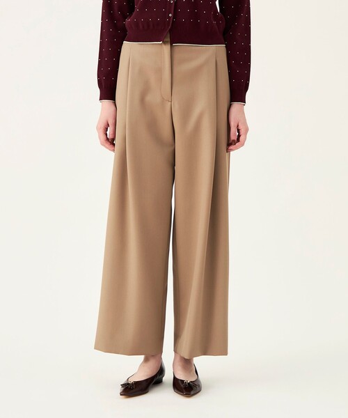 BALLSEY(ボールジィ)の「【WEB先行予約】ポロワーズギャバジン 1タックストレートパンツ(その他パンツ・レディース・ベージュ/ホワイト/ネイビー・36/34)」の14枚目の写真