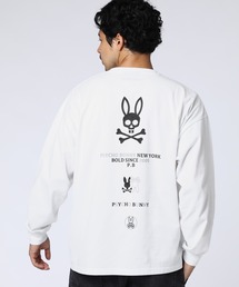 Psycho Bunny（サイコバニー）の「[WEB限定]シーズナルバニー  バックプリントロングスリーブTシャツ（Tシャツ/カットソー）」