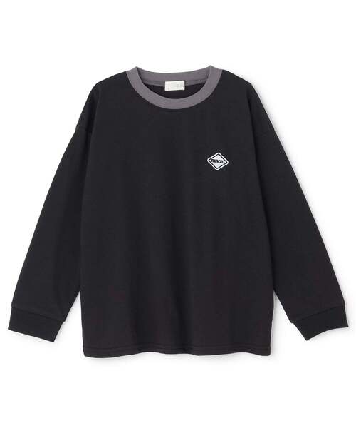 b・ROOM(ビールーム)の「【防汚/速乾/UV】【MNCM】パッチデザイン長袖Tシャツ【子供服】【キッズ】【男の子】(Tシャツ/カットソー・キッズ・ブラック/ネイビー/アイボリー・110cm/140cm/130cm)」の2枚目の写真