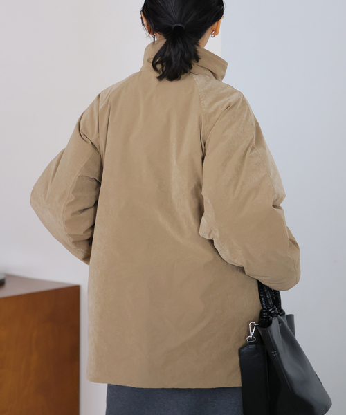 JOURNAL STANDARD(ジャーナルスタンダード)の「【洗える】スエードタフタパッファーコート(その他アウター・レディース・ブラック/キャメル・FREE)」の17枚目の写真