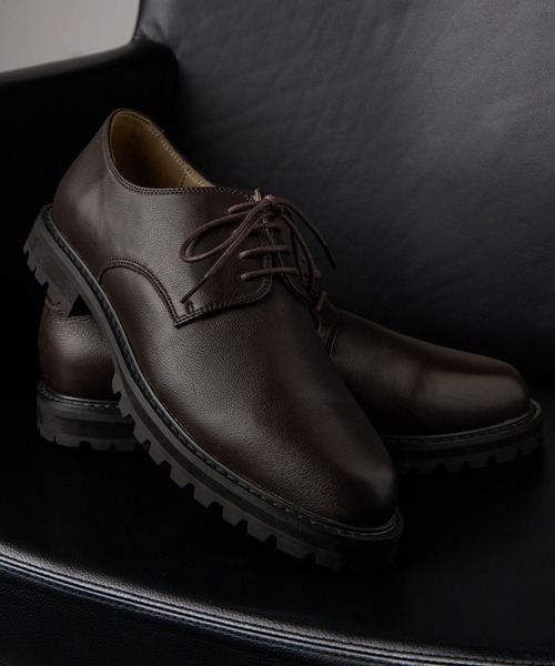 CLEL（クレイル）の「【CLEL】Full-grain Leather Plain Toe Shoes / フルグレインレザー プレーントゥシューズ（ドレスシューズ・メンズ・ブラウン系/ブラック系/ダークブラウン/ブラック・S/M/L/XS/XL）」の22枚目の写真