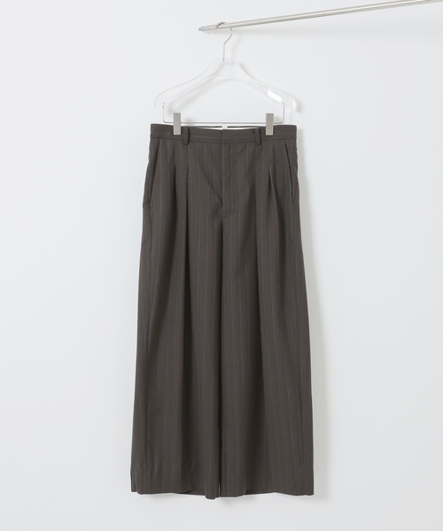 EDIFICE(エディフィス)の「Hedie.+ Herringbone Wide Pants(スラックス・メンズ・ブラウン・2/3)」の3枚目の写真