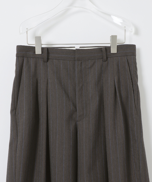 EDIFICE(エディフィス)の「Hedie.+ Herringbone Wide Pants(スラックス・メンズ・ブラウン・2/3)」の4枚目の写真