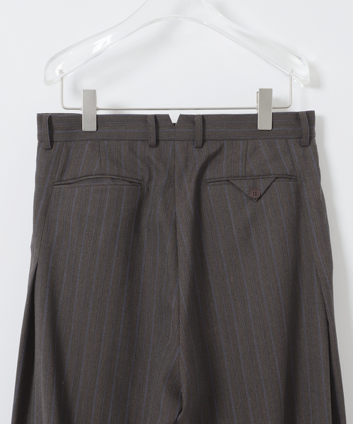 EDIFICE(エディフィス)の「Hedie.+ Herringbone Wide Pants(スラックス・メンズ・ブラウン・2/3)」の5枚目の写真