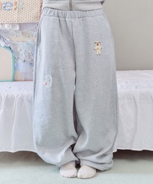 ロゴ刺繍裏起毛デコスウェットパンツ / Deco Fleece-Lined Sweatpants with Embroidered Logo