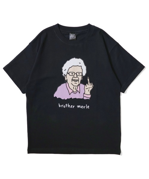 RIVER SIDE CULTURE(リバーサイドカルチャー)の「RSC×BROTHER MERLE / F〇CK おばあちゃん T-SHIRT(04)(Tシャツ/カットソー・メンズ・ホワイト/ブラック・MEDIUM/LARGE/X-LARGE)」の2枚目の写真