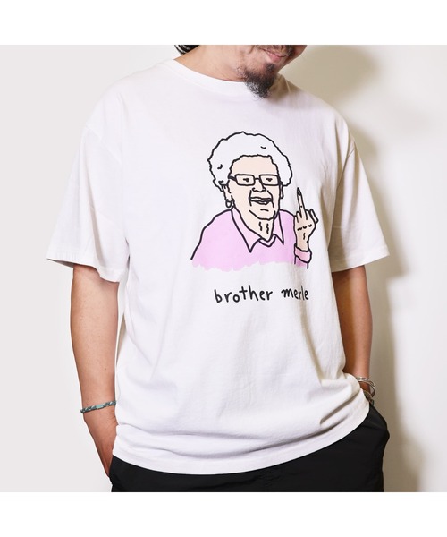 RIVER SIDE CULTURE(リバーサイドカルチャー)の「RSC×BROTHER MERLE / F〇CK おばあちゃん T-SHIRT(04)(Tシャツ/カットソー・メンズ・ホワイト/ブラック・MEDIUM/LARGE/X-LARGE)」の8枚目の写真