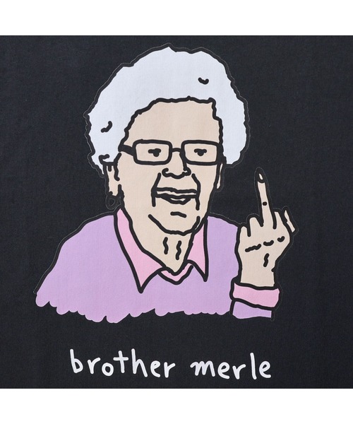 RIVER SIDE CULTURE(リバーサイドカルチャー)の「RSC×BROTHER MERLE / F〇CK おばあちゃん T-SHIRT(04)(Tシャツ/カットソー・メンズ・ホワイト/ブラック・MEDIUM/LARGE/X-LARGE)」の3枚目の写真