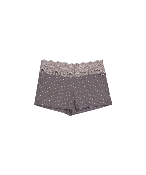 WAVEGIRL(ウェーブガール)の「Butter Dot ショートパンツ(全6色)(その他パンツ・レディース・ライトグレー/PINK/アイボリー/ブラック/ミント/ダークグレー・FREE)」の4枚目の写真