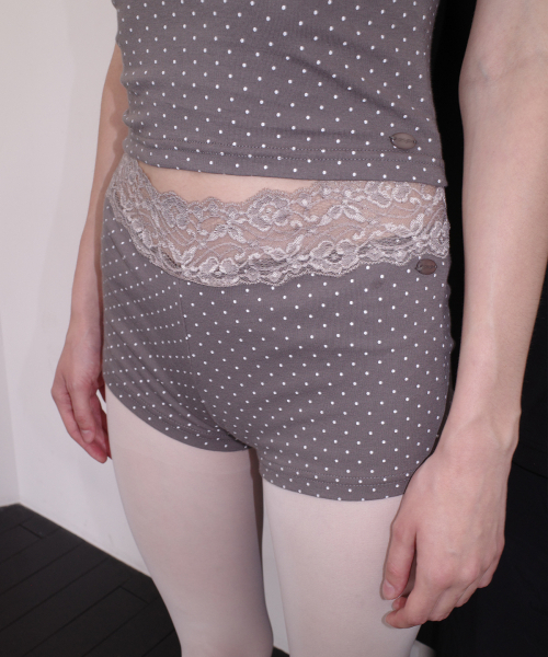 WAVEGIRL(ウェーブガール)の「Butter Dot ショートパンツ(全6色)(その他パンツ・レディース・ライトグレー/PINK/アイボリー/ブラック/ミント/ダークグレー・FREE)」の10枚目の写真