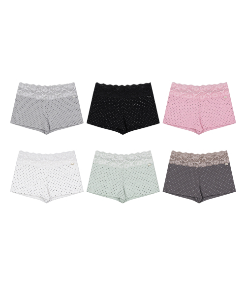 WAVEGIRL(ウェーブガール)の「Butter Dot ショートパンツ(全6色)(その他パンツ・レディース・ライトグレー/PINK/アイボリー/ブラック/ミント/ダークグレー・FREE)」の12枚目の写真