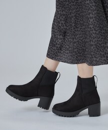 SHOO・LA・RUE（シューラルー）の「ヒールアップ履口ニットブーツ（ブーツ）」
