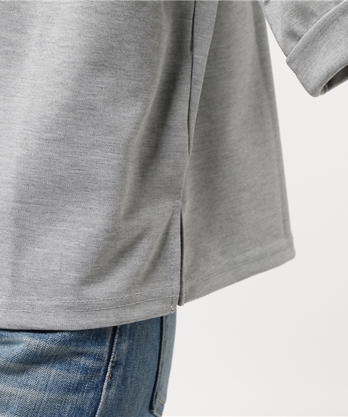 VENCEEXCHANGE（ヴァンスエクスチェンジ）の「ポンチストレートスリーブハイネック（Tシャツ/カットソー・レディース・オフホワイト/グレー/ネイビー・MEDIUM）」の7枚目の写真