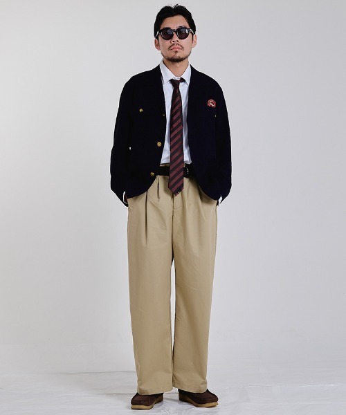EFFECTEN(エフェクテン)の「mj11996-Workers jaket ワークジャケット(efsc-04)(その他アウター・メンズ・ストライプ/ダークネイビー・M/L)」の9枚目の写真