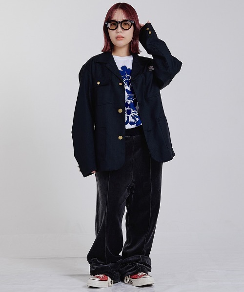 EFFECTEN(エフェクテン)の「mj11996-Workers jaket ワークジャケット(efsc-04)(その他アウター・メンズ・ストライプ/ダークネイビー・M/L)」の15枚目の写真