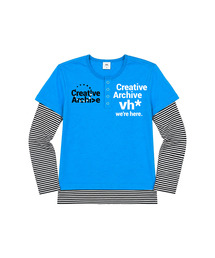 Creative ストライプレイヤード ルーズフィットスリーブ