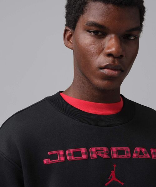 JORDAN BRAND(ジョーダンブランド)の「ジョーダン ブルックリン メンズ フリース クルーネック スウェットシャツ / Jordan Brooklyn Men's Fleece Crew-Neck Sweatshirt IM9854-010 Black(スウェット・メンズ・ブラック・L/XL/S/M/2XL)」の3枚目の写真