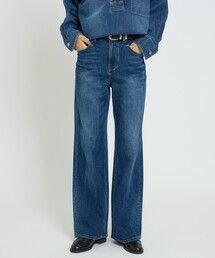 【Healthy denim / ヘルシーデニム】Aqua/デニム/デニムパンツ/ルーズフレア【WEB限定】